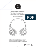 Qudo Premium Active Noise Cancelling Headphones User Manual
