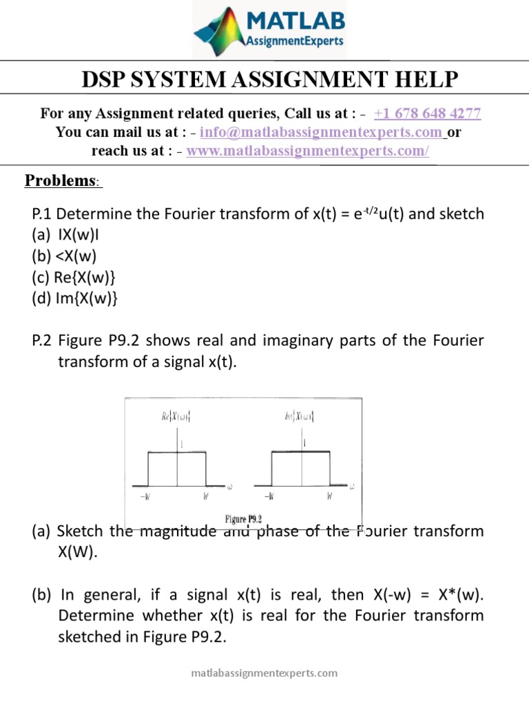 DSP System Assignment Help: Problems | PDF | Computer Engineering ...