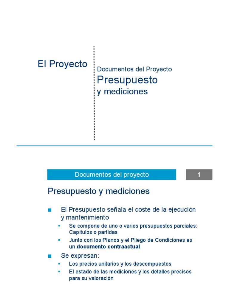 Presupuesto de Proyecto y Mediciones | PDF | Presupuesto | Salario