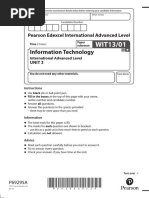 Information Technology: Pearson Edexcel International Advanced Level