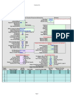 Customer Info Projection Sheet