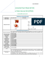 Environmental Fact Sheet (# 33) Crude Palm Kernel Oil (CPKO)