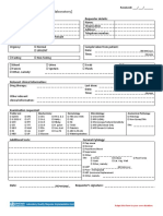 Test Request Form - (Name Laboratory) : Patient Details Requester Details