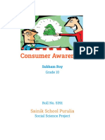 Consumer Awareness: Sainik School Purulia