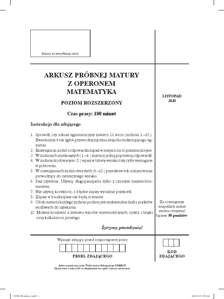 Nowa Era Matura Próbna 2020 Arkusze Pdf