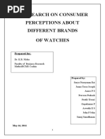 Download Consumer Perceptions About Different Brands of Watches 1 by goodluckrai SN55470698 doc pdf