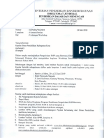 Surat Undangan Bimtek Sekolah Bermutu Region Manado