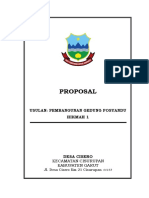 Proposal Gedung Posyandu Hikmah 1