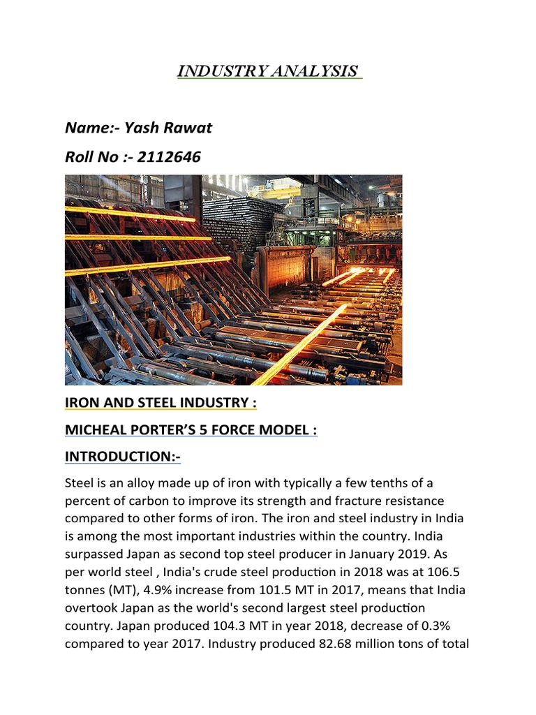 Indian Steel Industry Analysis 2023 | PDF | Steel | Iron Ore