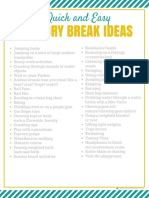 40 Simple Sensory Break Ideas For Kids