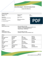 Myanmar Companies Online Registry - Historical Company Extract