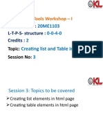 HTML - Session 3