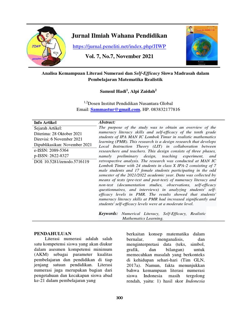Jurnal Ilmiah Wahana Pendidikan | PDF