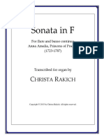 Sonata in F Princess Anna Amalia