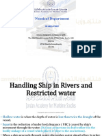 Nautical Department Course on Handling Ships in Rivers and Restricted Waters