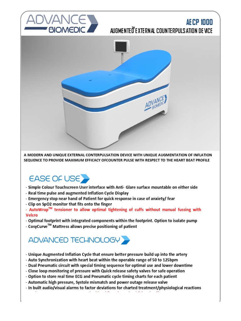 AECP 1000 Augmented External Counterpulsation Device Descargar