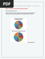 Infosys On-Campus Exam Paper - 12 July 2021: Section I: Arithmetic Reasoning & Analytical Thinking