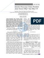 Sistem Pendeteksi Pencemar Udara Portabel Menggunakan Sensor MQ-7 Dan MQ-135