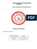 Architectures and Algorithms For DSP Systems (Crl702) : Centre For Applied Research in Electronics Iit Delhi