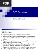 GCE Business Business Finance