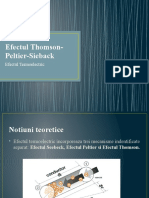 Efectul Thomson Peltier Sieback