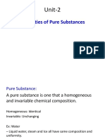Properties of Pure Substances: Unit-2
