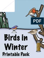 Birds in Winter Printable Pack 123HS4M A