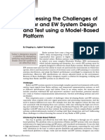 Addressing The Challenges of Radar and EW System Design and Test Using A Model-Based Platform