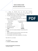 Solnet/Omobola House Applicant Approval Letter