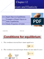 Chapter 12 (Equilibrium and Elasticity)