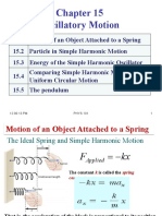 Chapter 15 (Oscillatory Motion)