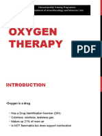 Oxygen Therapy: Housemanship Training Programme Department of Anaesthesiology and Intensive Care