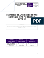Cov.r.03 Protocolo de Atencion en Centro Quirurgico Ante Pandemia