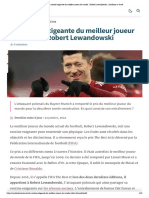 La Routine Exigeante Du Meilleur Joueur Du Monde - Robert Lewandowski - Améliore Ta Santé