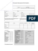 PDF Personnel Information