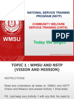 Today We Begin!: National Service Training Program (NSTP)