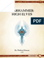 Ravening Hordes - High Elves 8th Ed