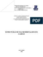 Relatório Estruturas de Macrodrenagem de Gabião