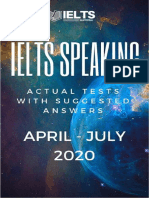 IELTS Speaking Actual Tests April July 2020