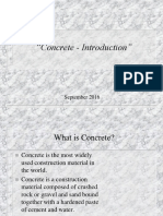"Concrete - Introduction": September 2016
