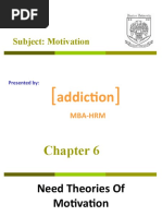 Theories of Need in Motivation