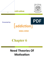 Theories of Need in Motivation