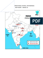 Podar International School, Shivamogga Map Work - Grade 10