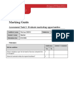 Marking Guide: Assessment Task 2: Evaluate Marketing Opportunities