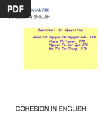 Download Cohesion in Discourse Analysis - Group 10 by Kim Que Hoang SN55475971 doc pdf