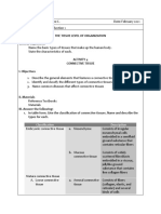 The Tissue Level of Organization General Objectives:: Classification Description