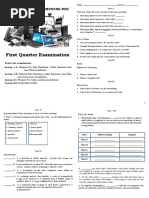 COMPUTER SYSTEM SERVICING EXAM 1st Quarter Exam