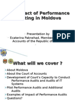 The Impact of Performance Auditing in Moldova May 2011