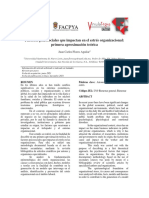 Factores Psicosociales Que Impactan en El Estrés Organizacional: Primera Aproximación Teórica