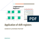 Application of Shift Registers: Guided By: Jeyapandi Prathap